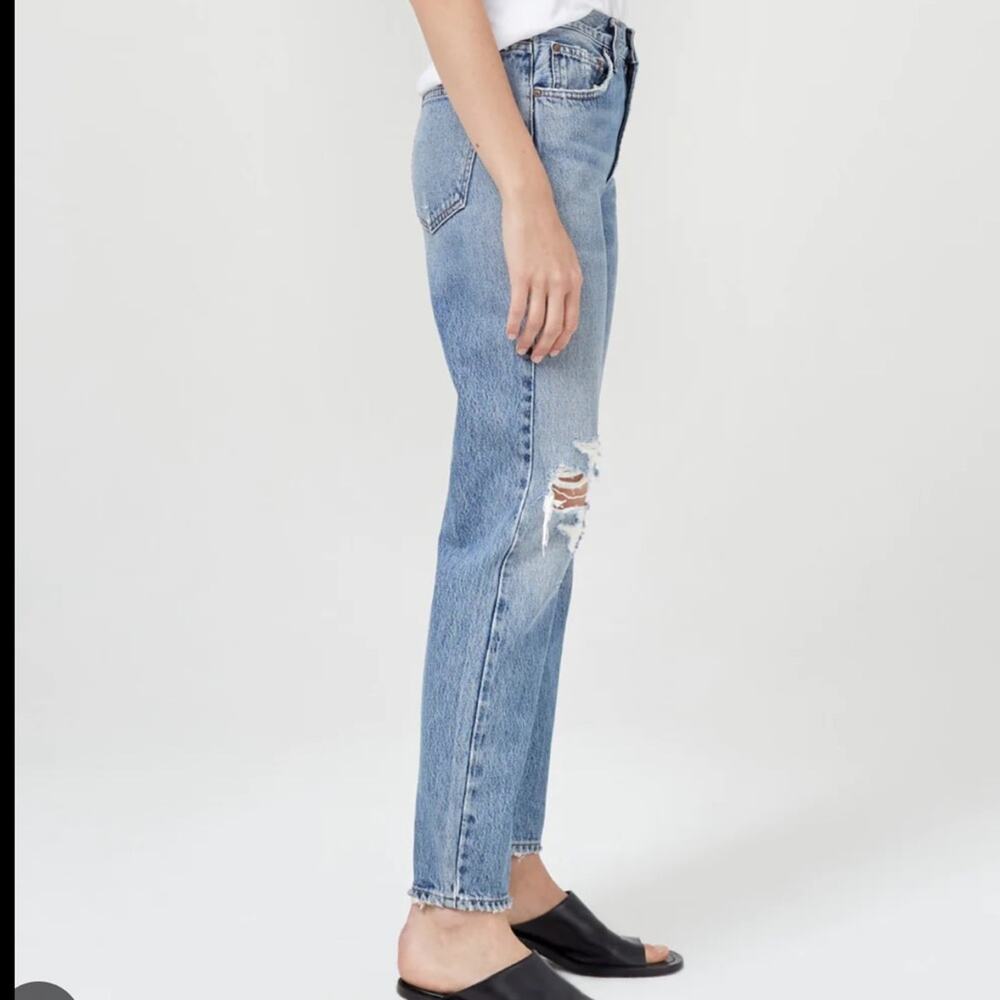 NWT AGOLDE Mia Mid Rise Straight Leg Jeans in Rule women’s jeans - Picture 3 of 9
